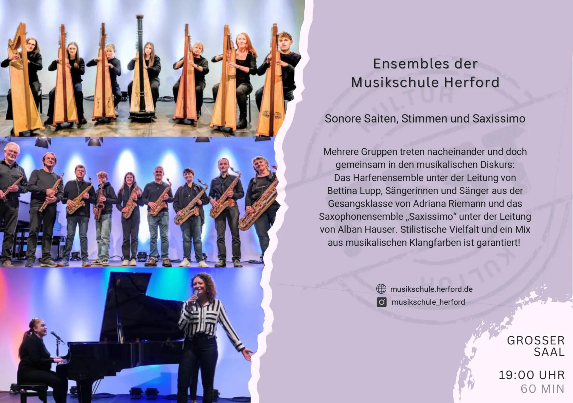 Veranstaltungen Konzertveranstaltung aus der Zuschauerperspektive