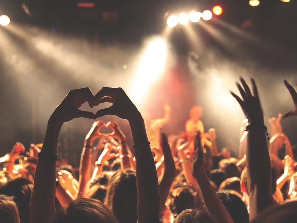 Konzertveranstaltung aus der Zuschauerperspektive
