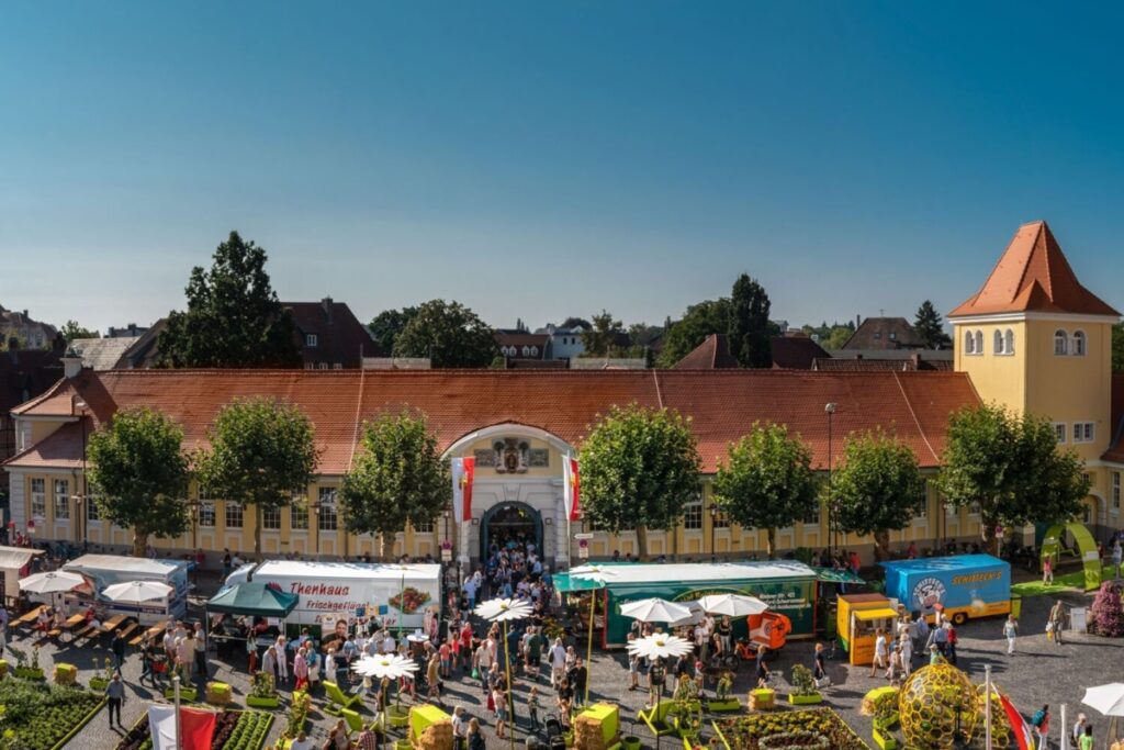 Markthalle und Rathausplatz