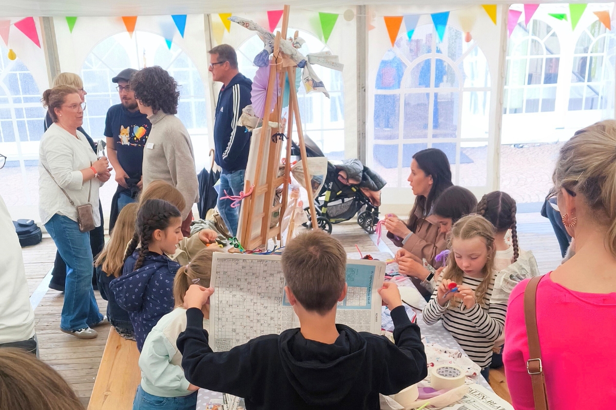 Basteln im Kulturzelt, Kulturfest 2025
