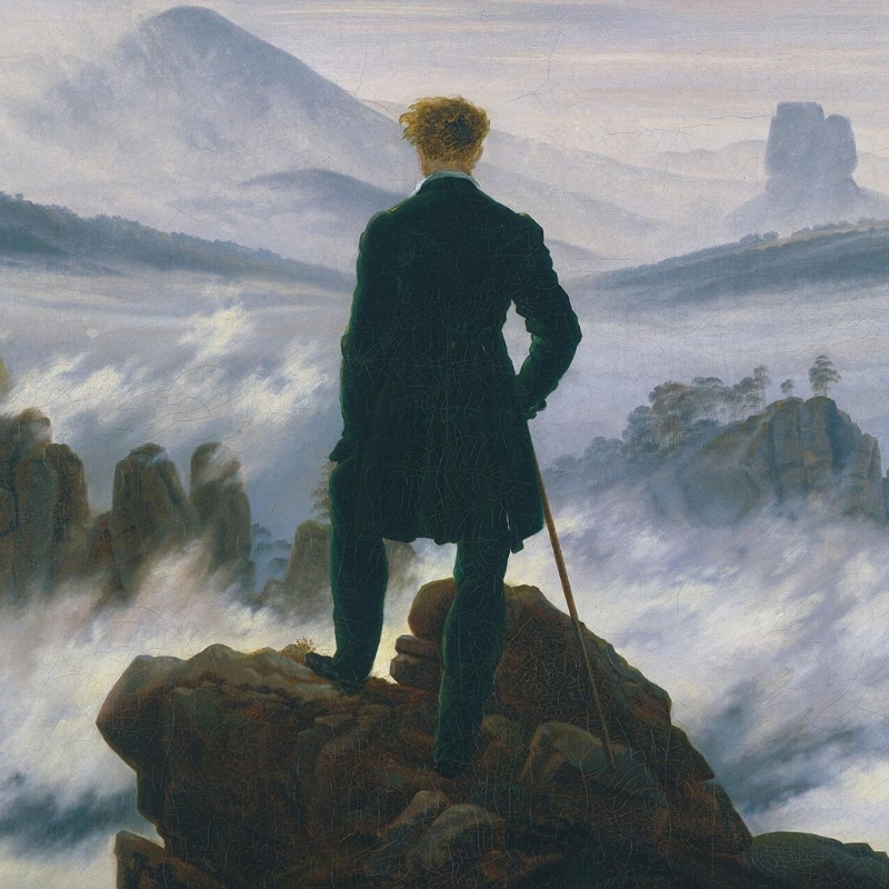 Wanderer über dem Nebelmeer
